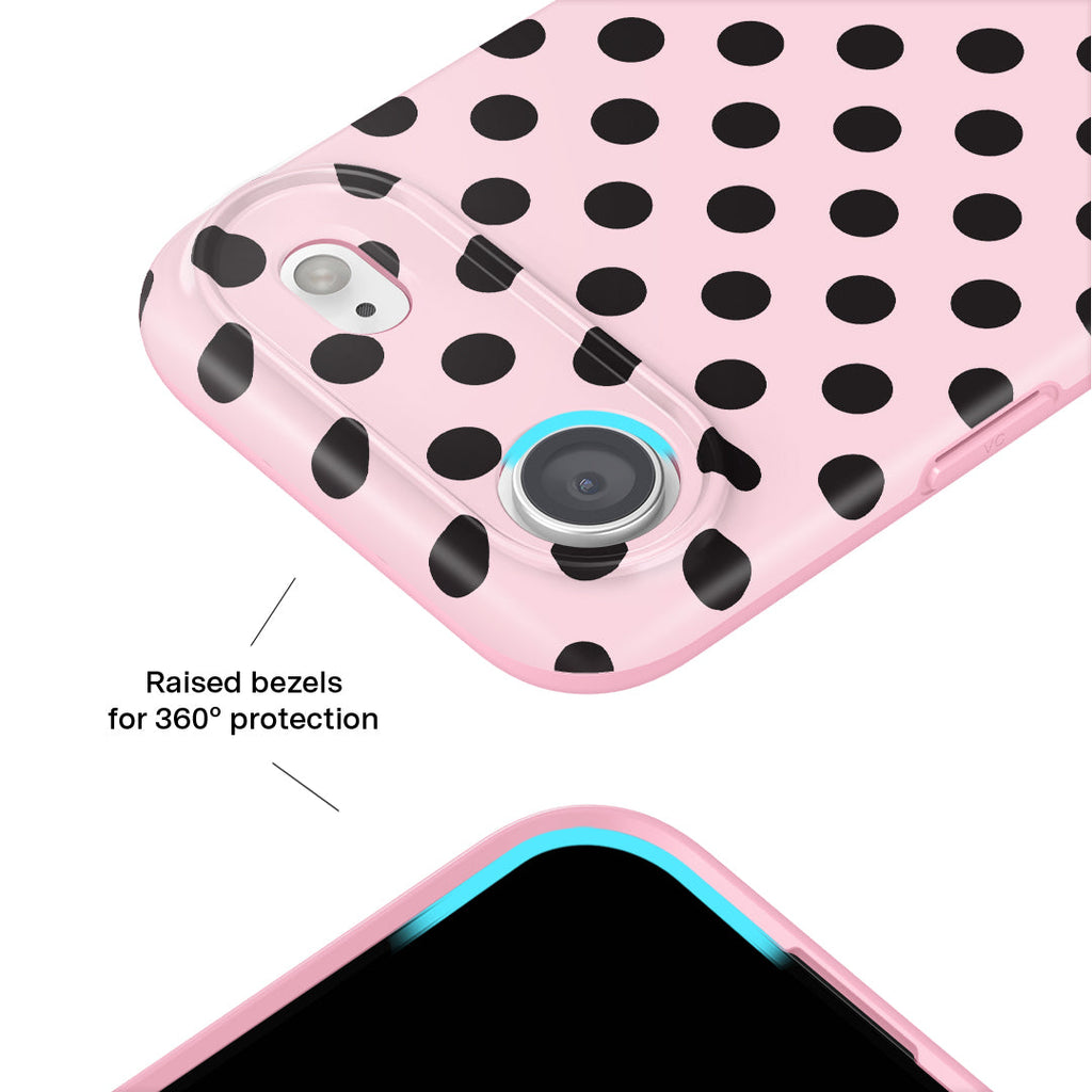 Princess Pink Polka Dot iPhone Case