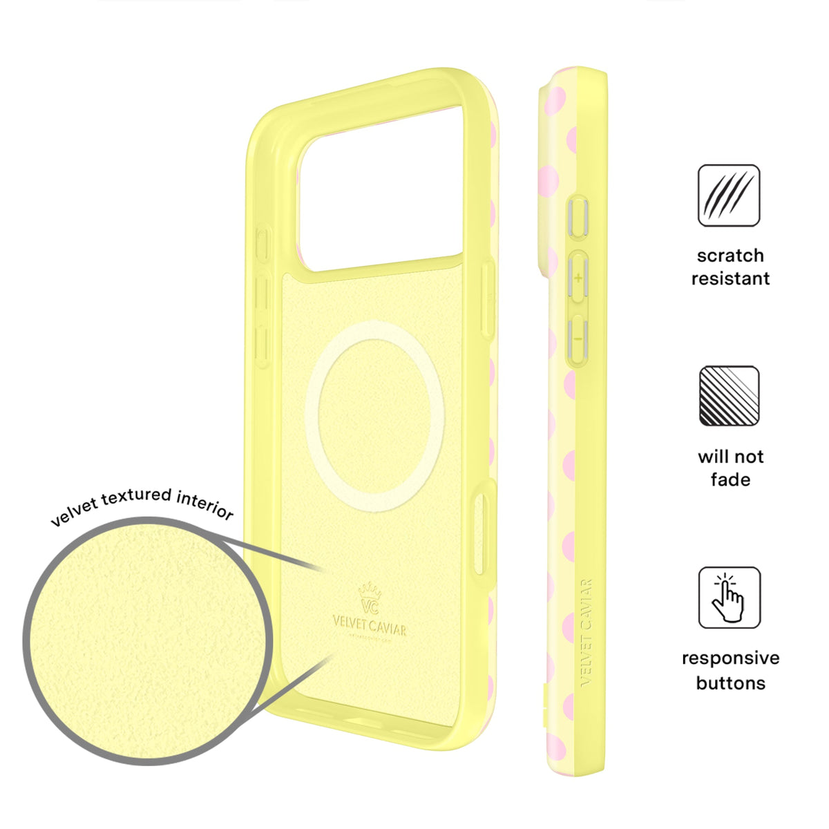 Buttercream Polka Dot iPhone Case