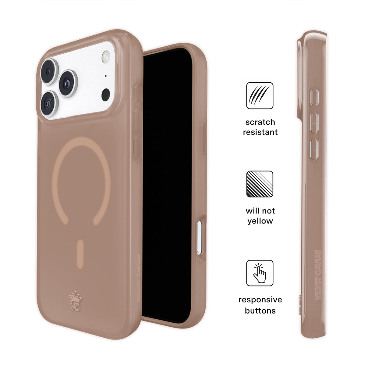 Cashmere Taupe Jelly iPhone Case