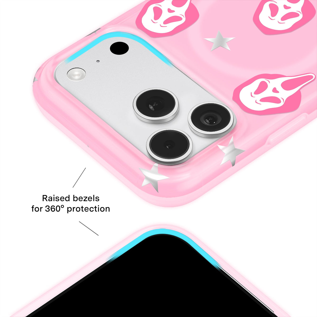 Ghost Face Call Me Pink iPhone Case