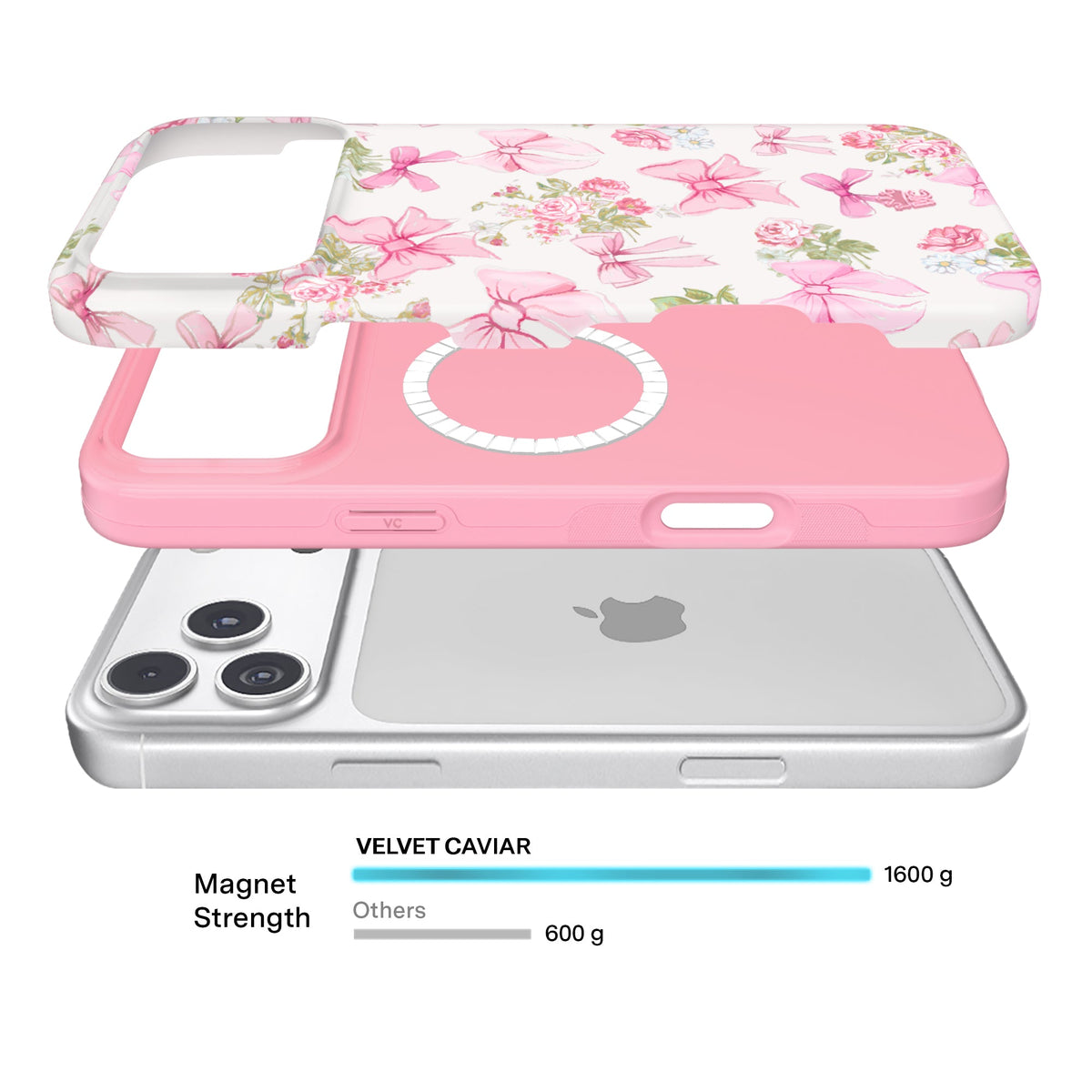 Posie Pink Bow iPhone Case
