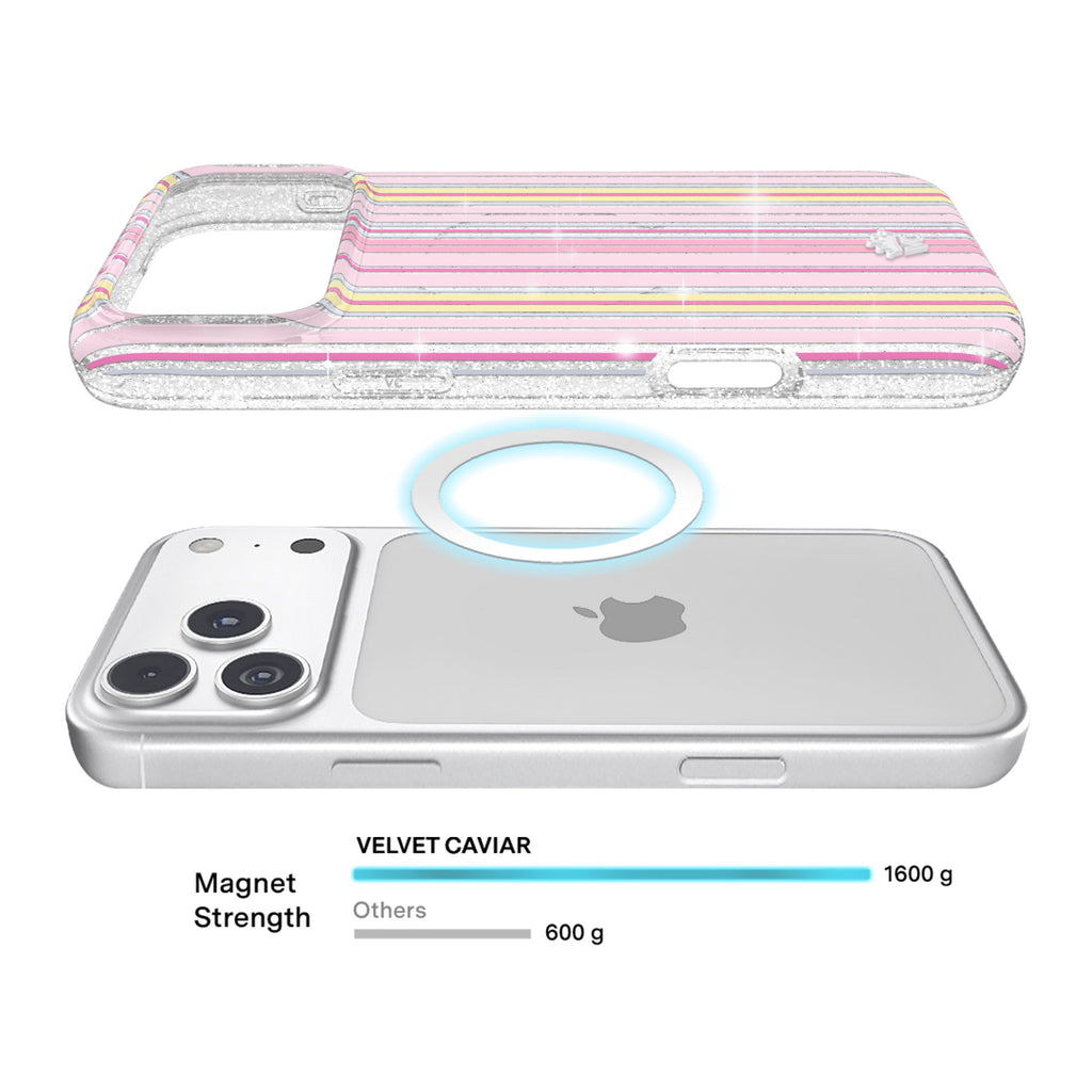 Sunkissed Stripes Glitter iPhone Case