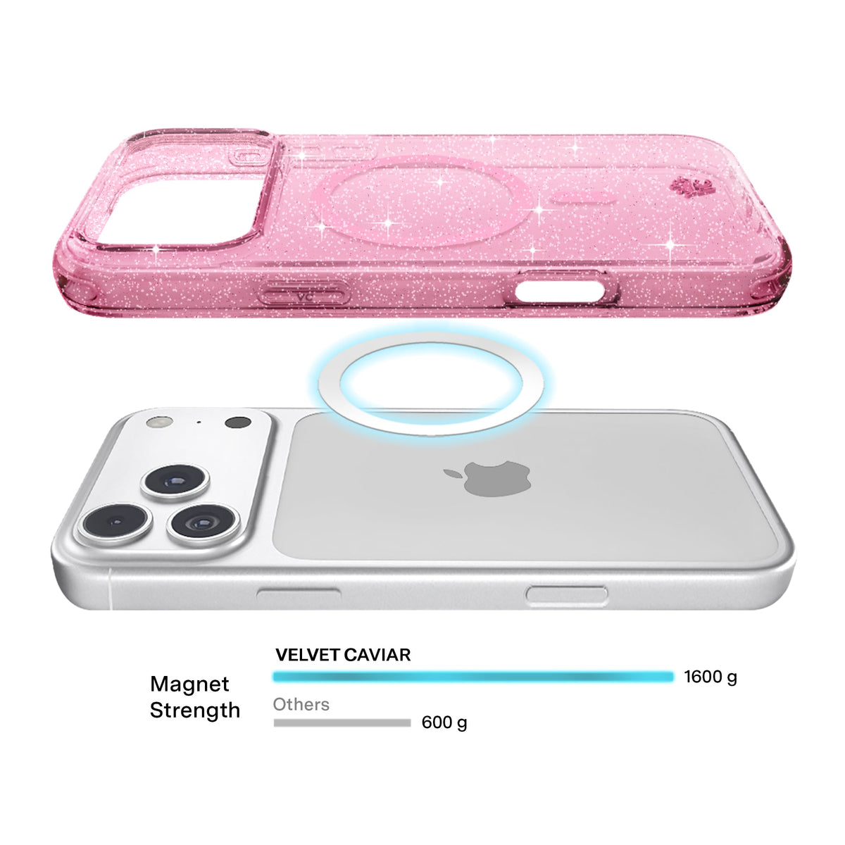 Pink Stardust Glitter iPhone Case