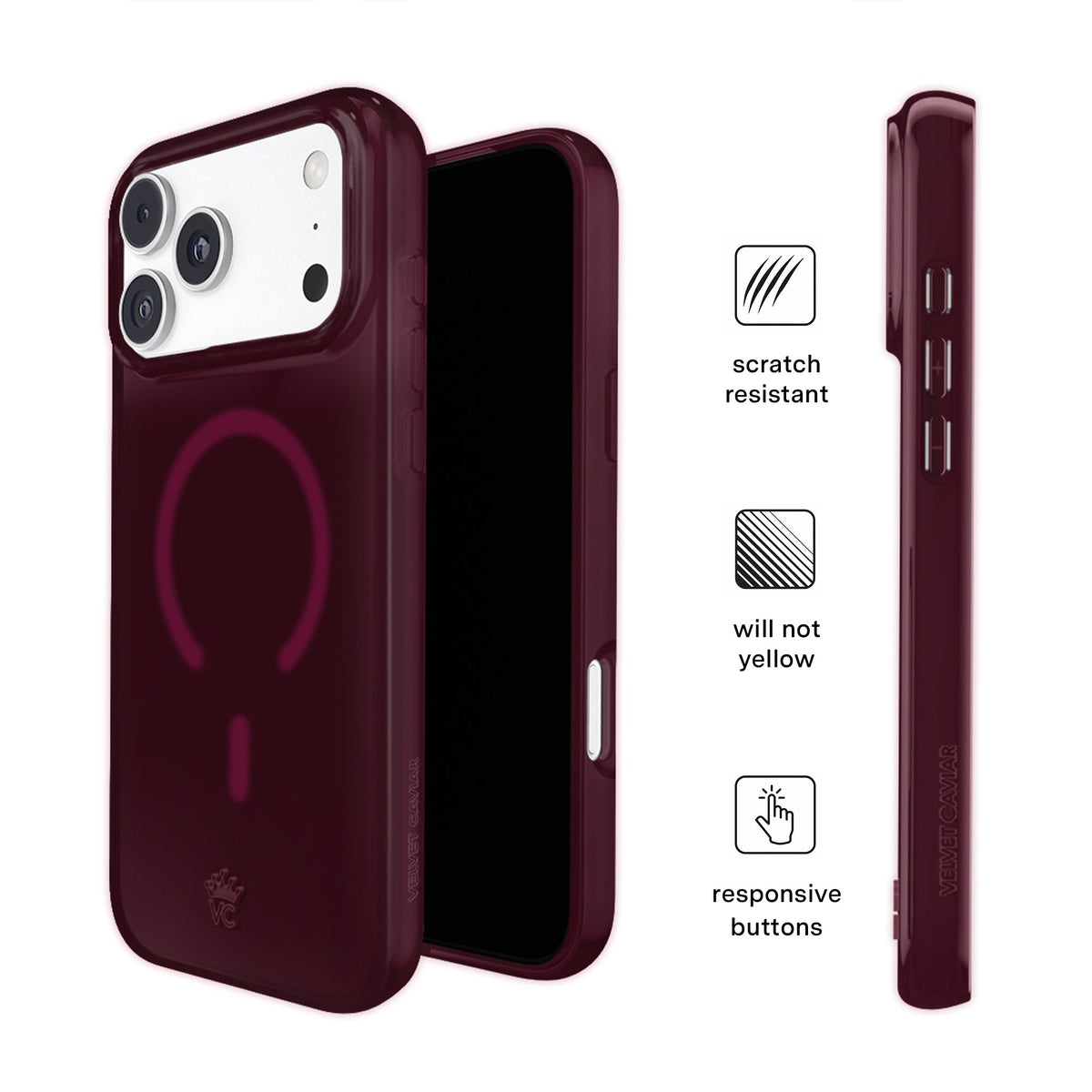 Burgundy 1990 Jelly iPhone Case