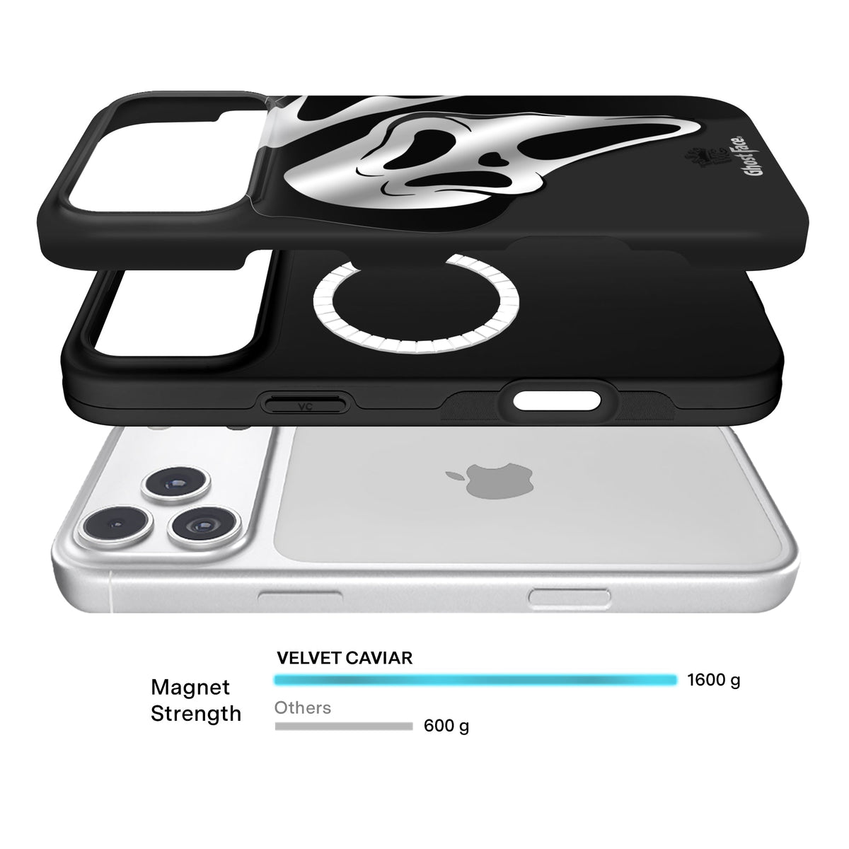 Ghost Face Killer Chrome iPhone Case