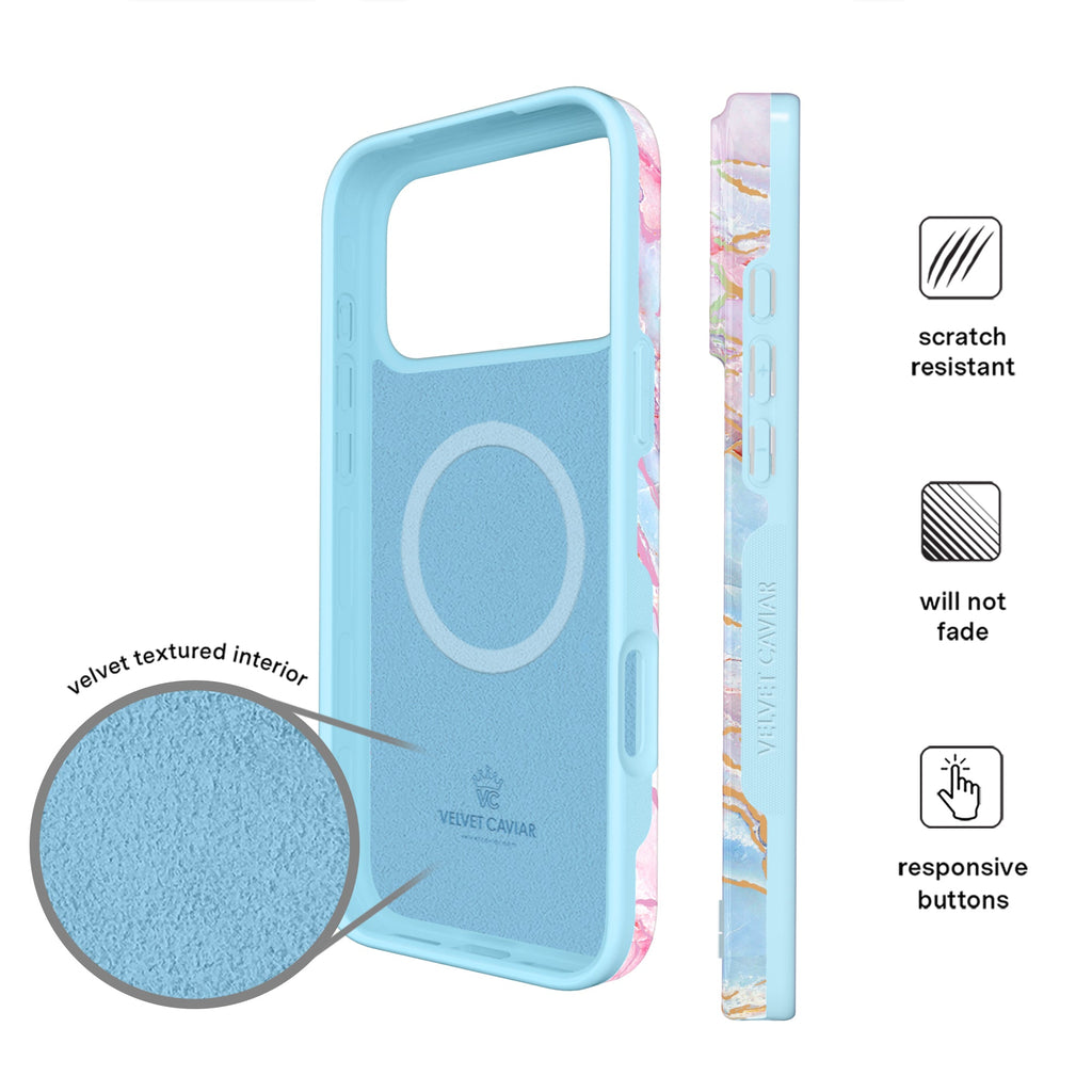 Holo Moonstone Marble iPhone Case