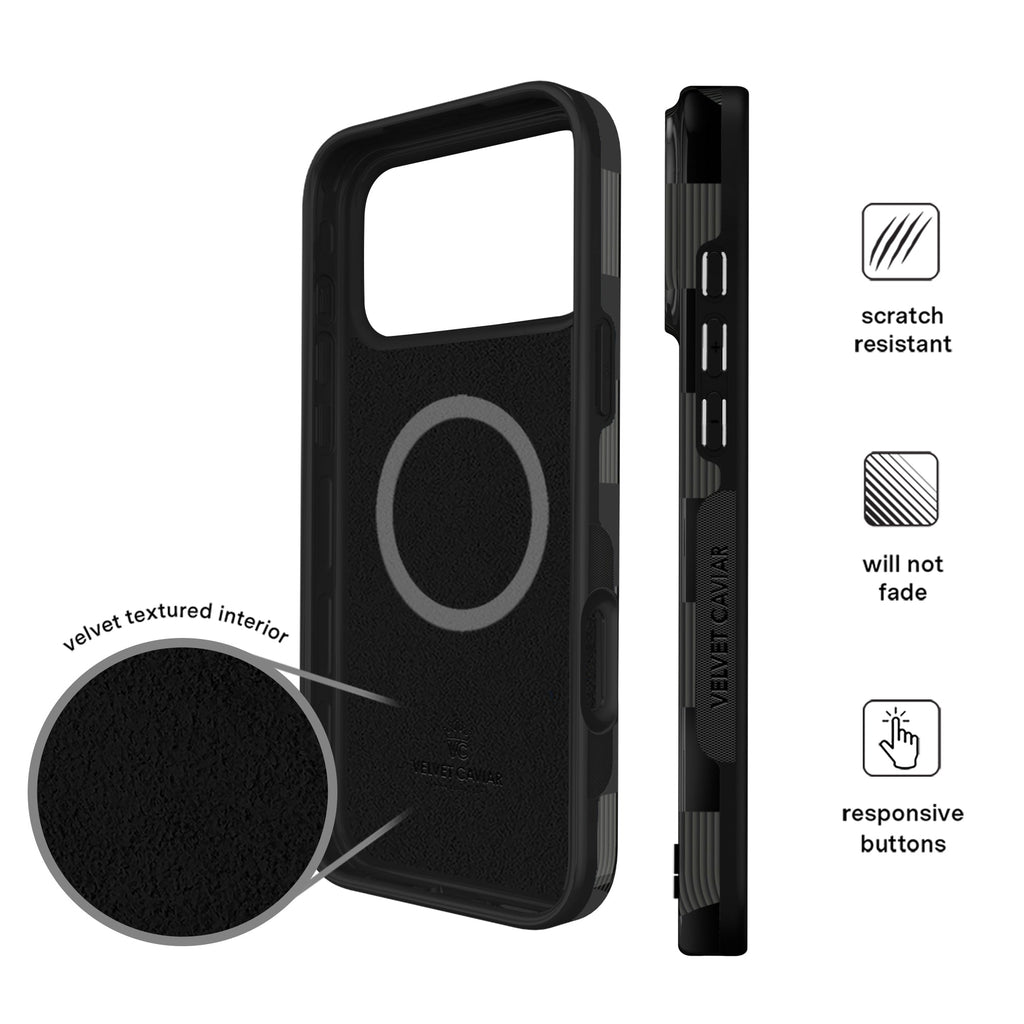 Noir Vibe Checkered iPhone Case