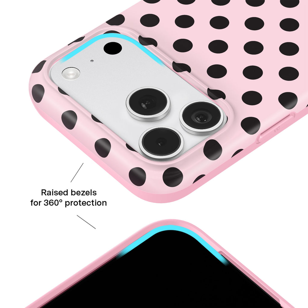 Princess Pink Polka Dot iPhone Case