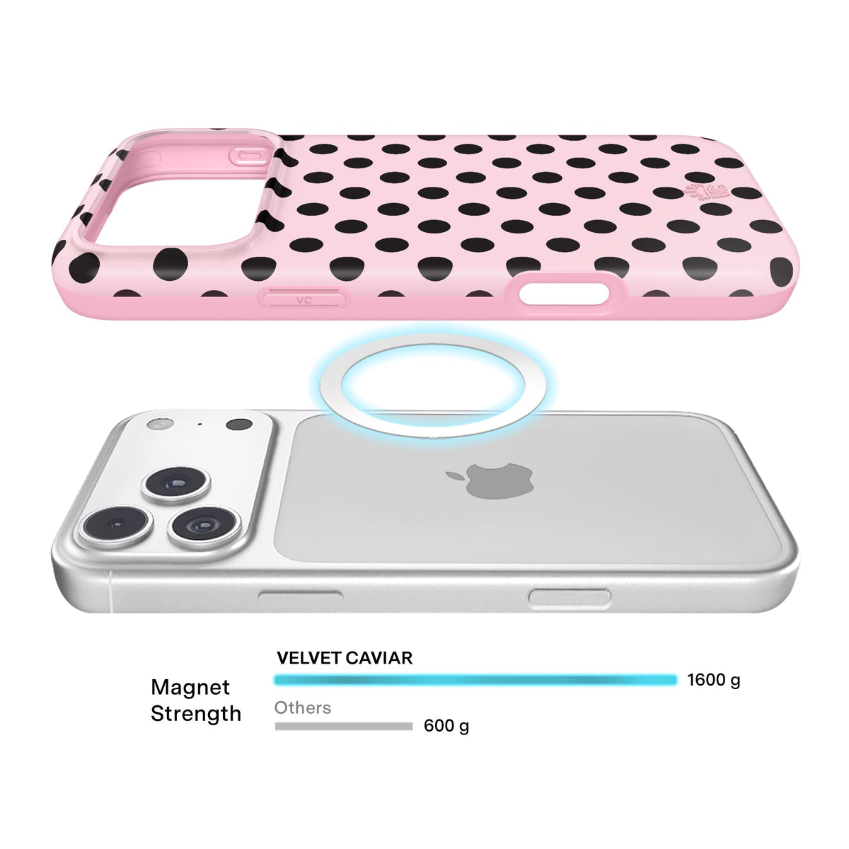 Princess Pink Polka Dot iPhone Case
