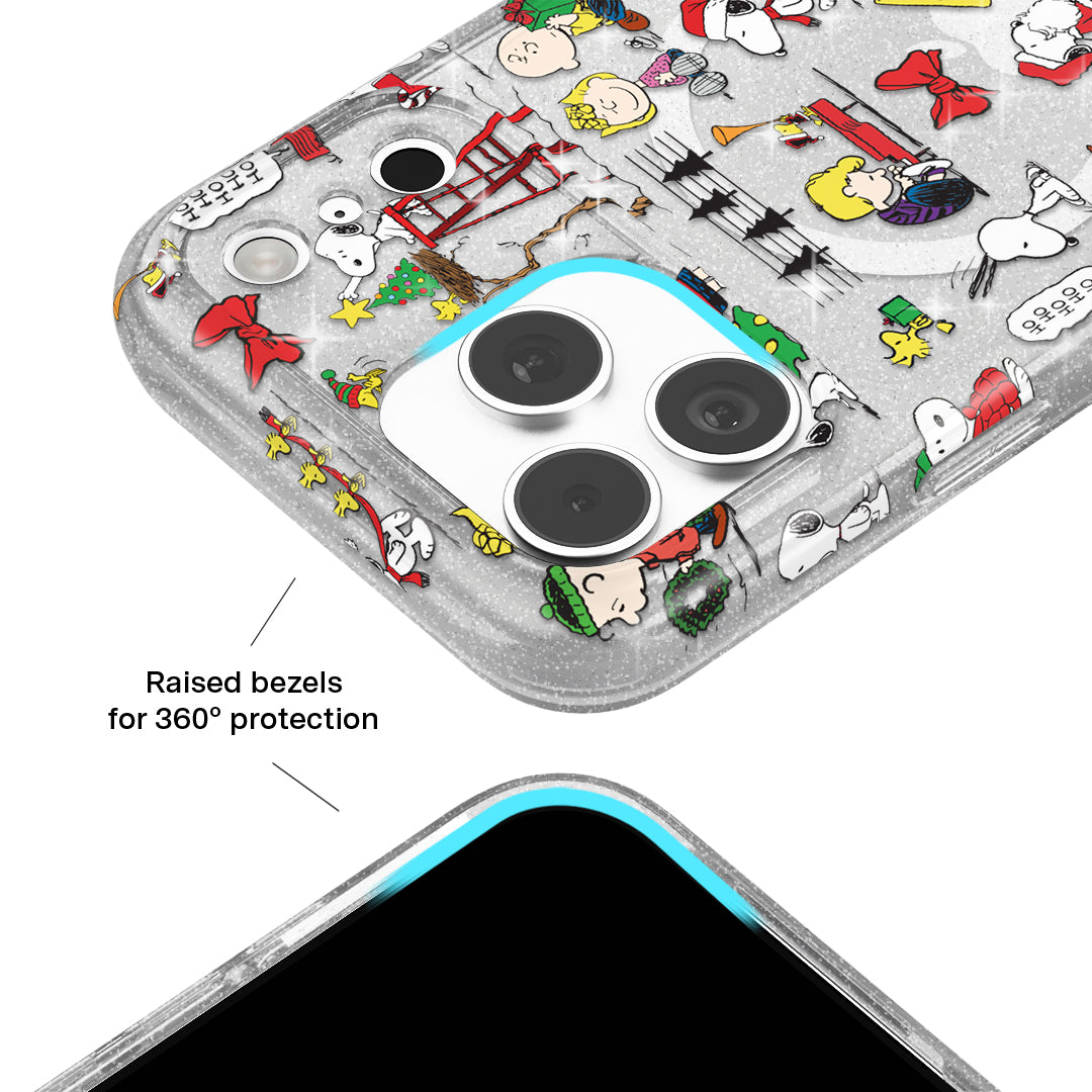 Snoopy Christmas Glitter iPhone Case