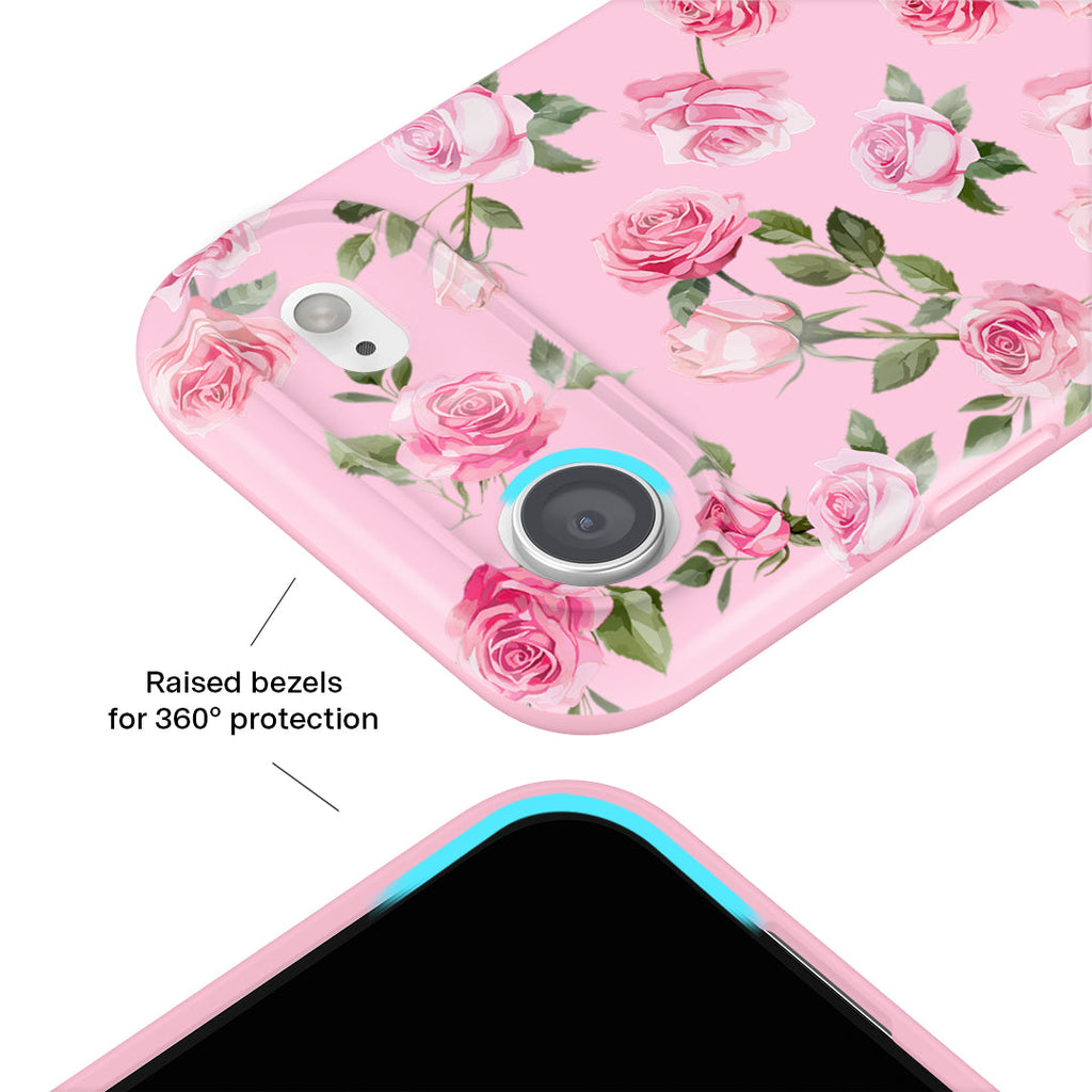 Baby Pink Roses iPhone Case