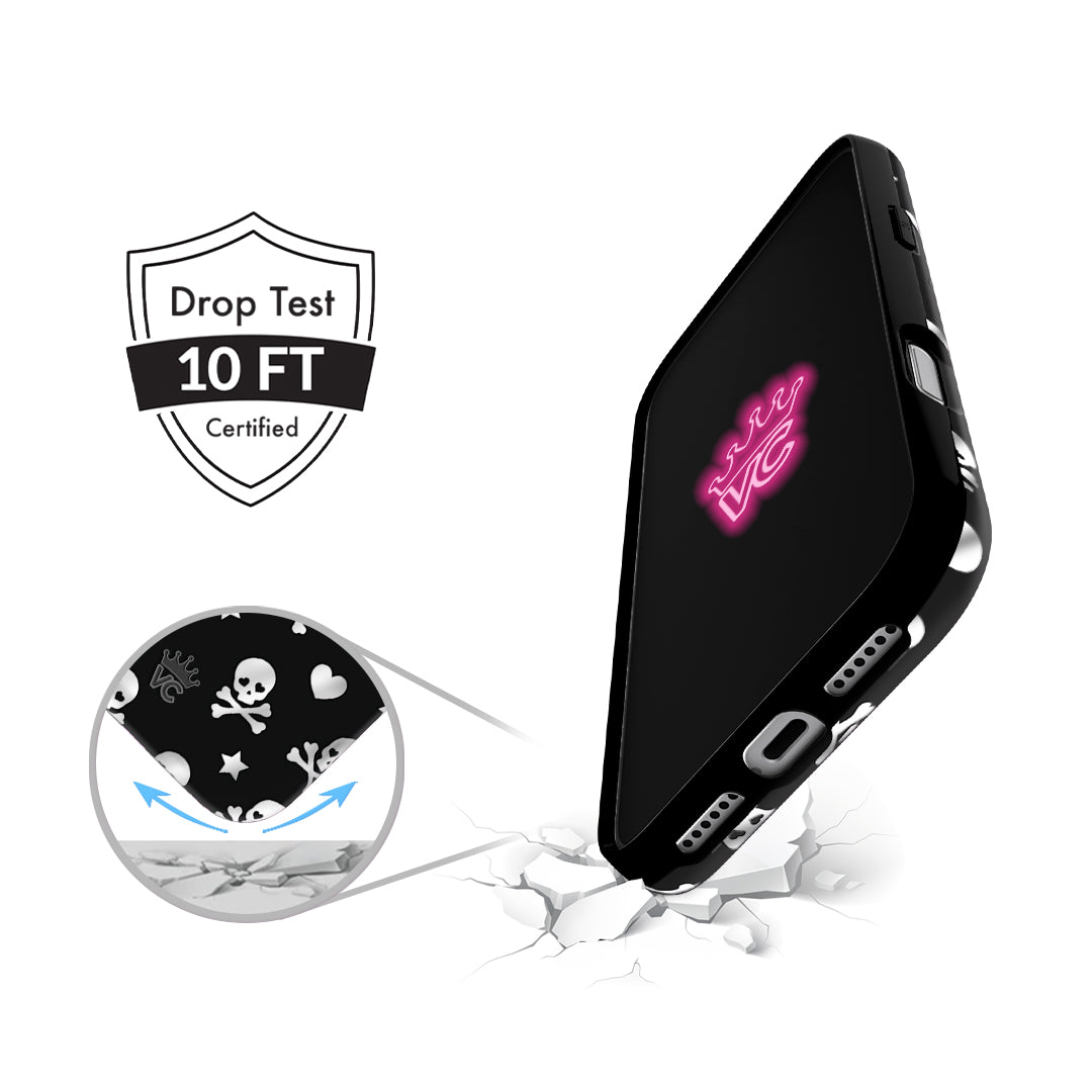 Chrome Skulls iPhone Case