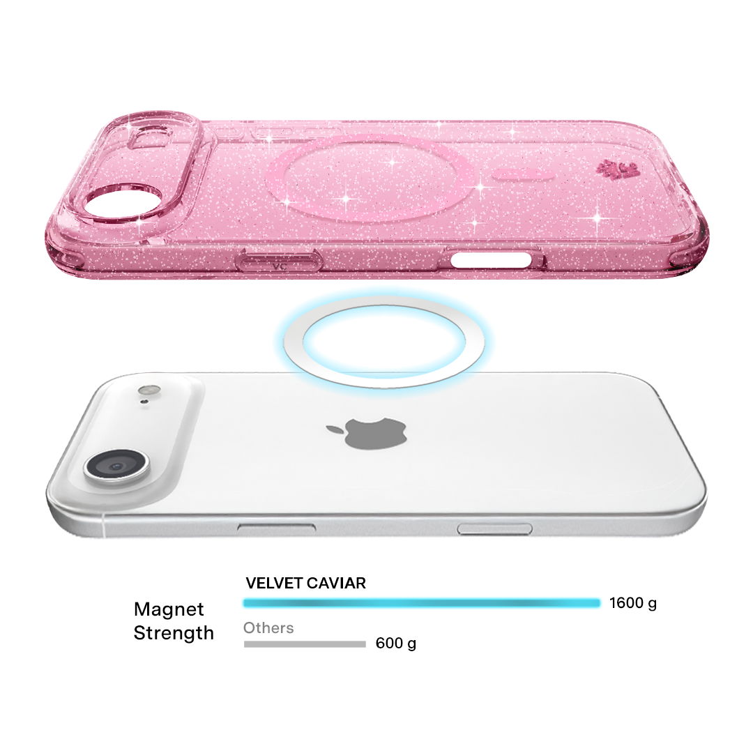Pink Stardust Glitter iPhone Case