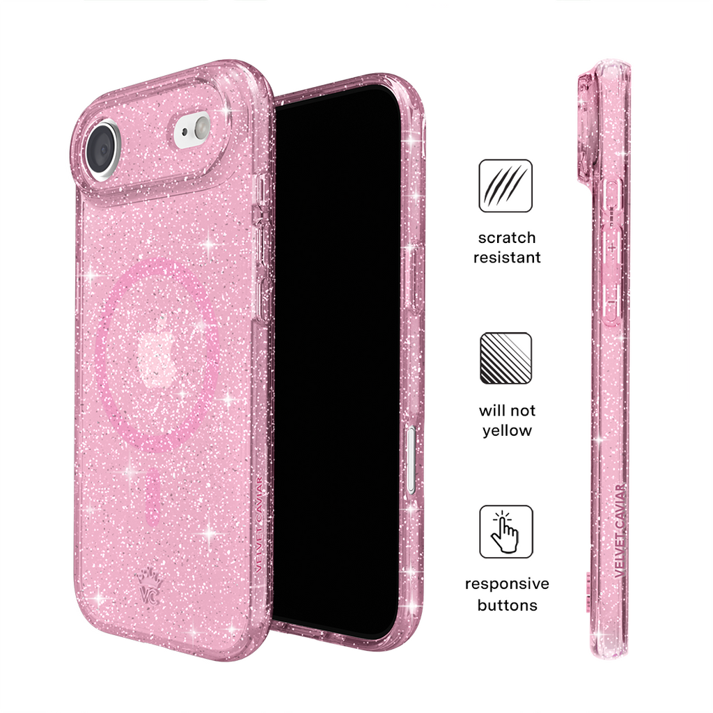 Pink Stardust Glitter iPhone Case