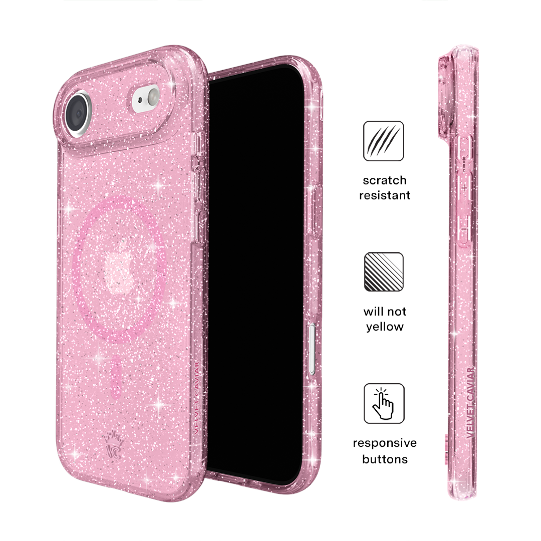 Pink Stardust Glitter iPhone Case