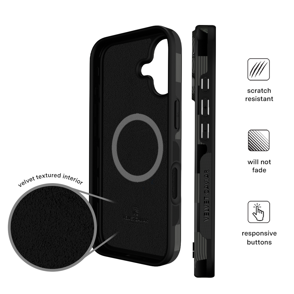 Noir Vibe Checkered iPhone Case