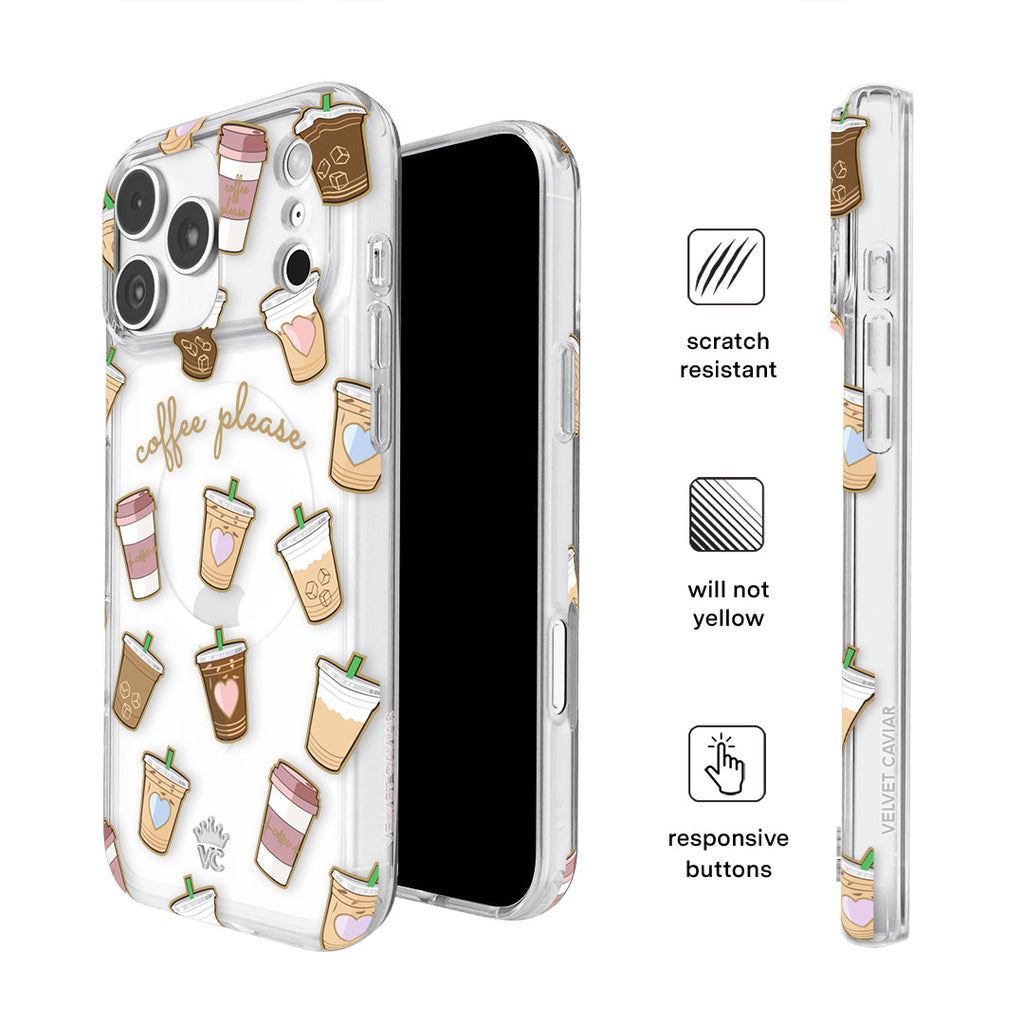 Coffee First iPhone Case
