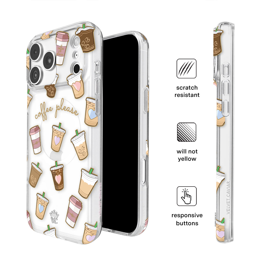 Coffee First iPhone Case