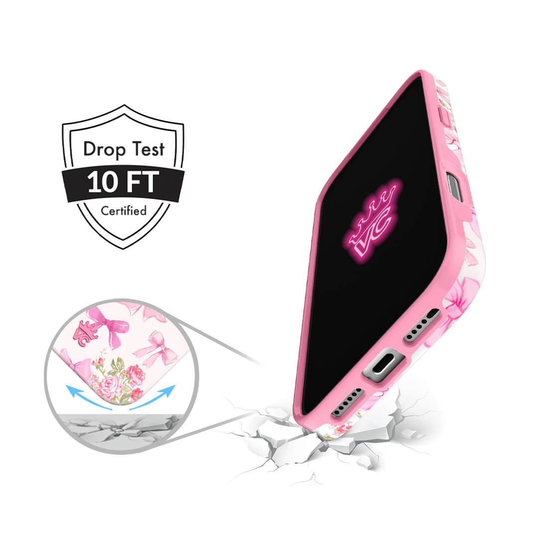 Posie Pink Bow iPhone Case