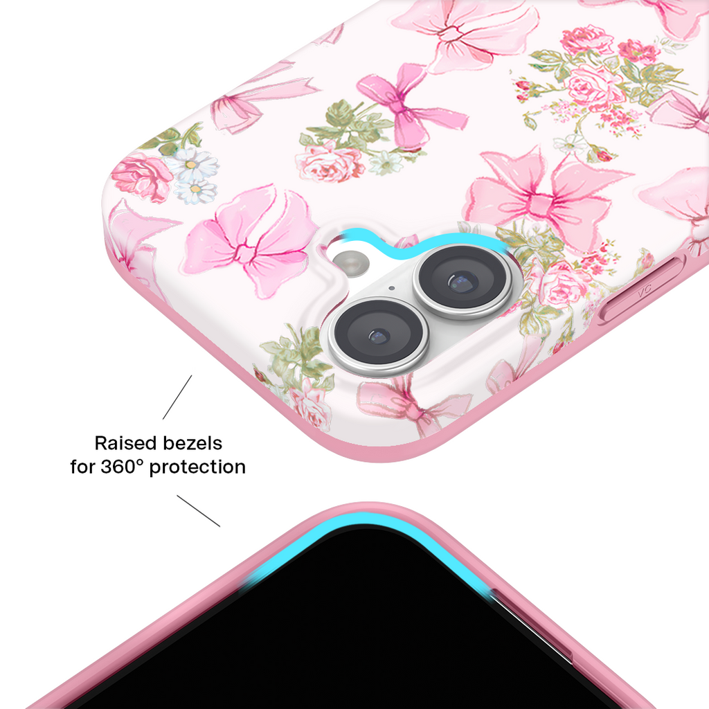 Posie Pink Bow iPhone Case