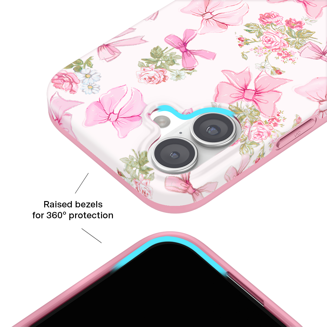 Posie Pink Bow iPhone Case