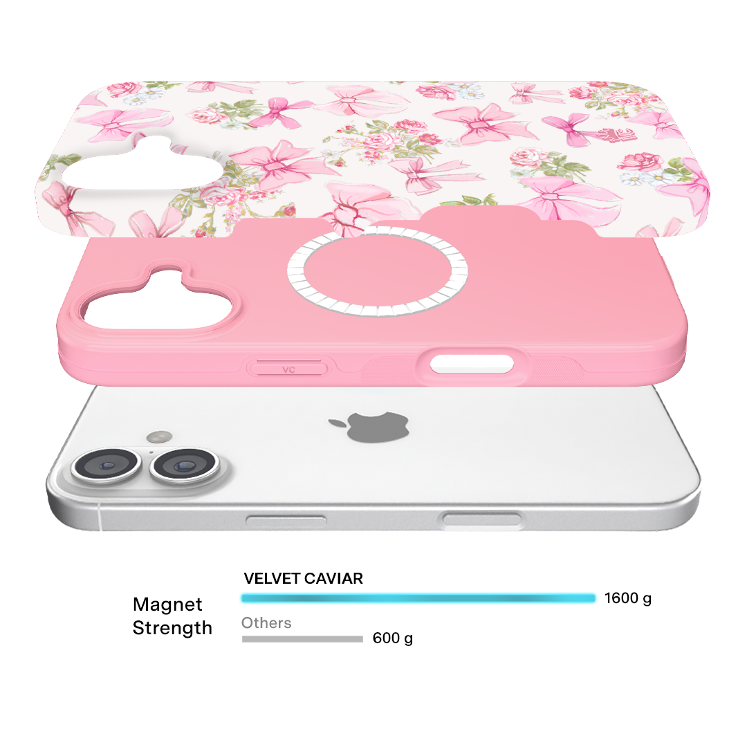 Posie Pink Bow iPhone Case