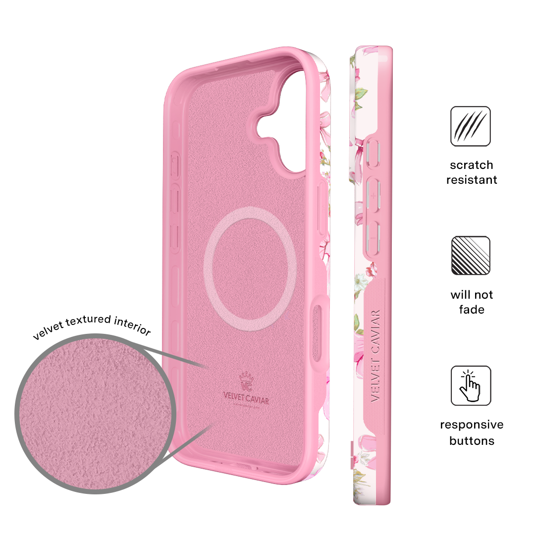 Posie Pink Bow iPhone Case
