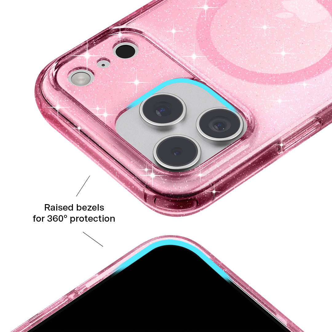 Pink Stardust Glitter iPhone Case