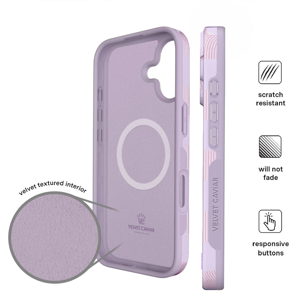 Lilac Vibe Checkered iPhone Case
