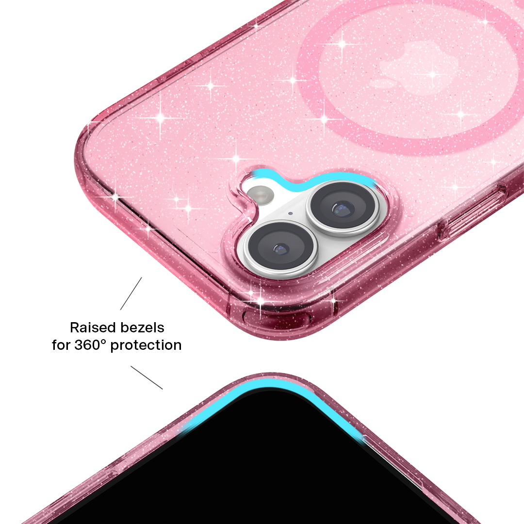 Pink Stardust Glitter iPhone Case