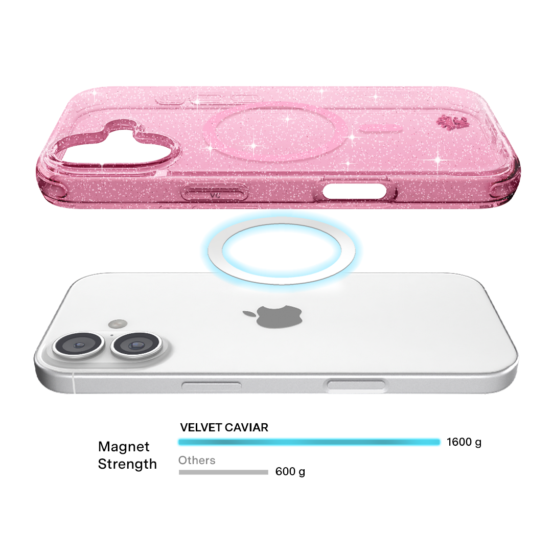Pink Stardust Glitter iPhone Case