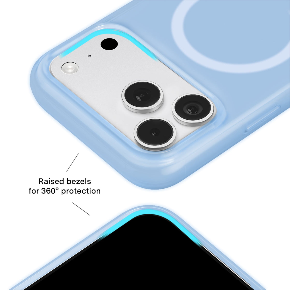 Glacier Blue Jelly iPhone Case