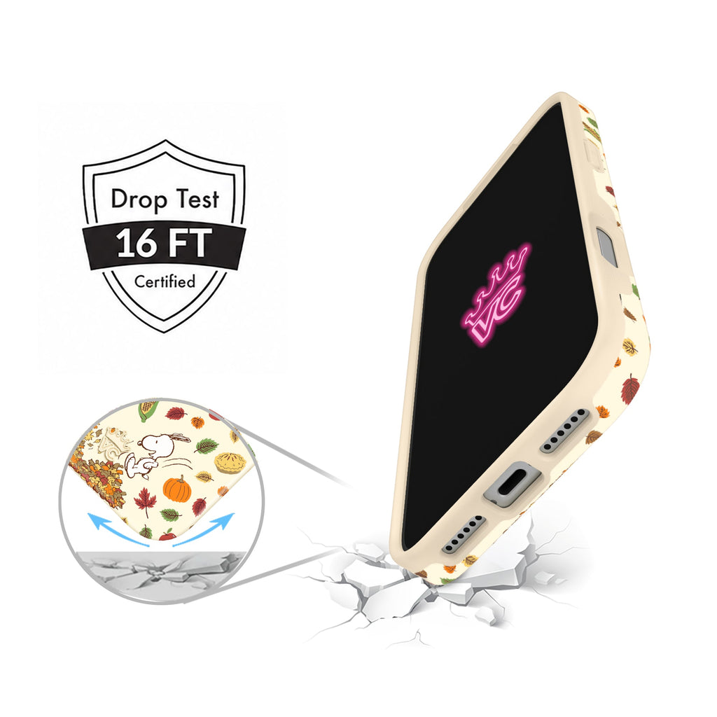 Snoopy Autumn Leaves iPhone Case