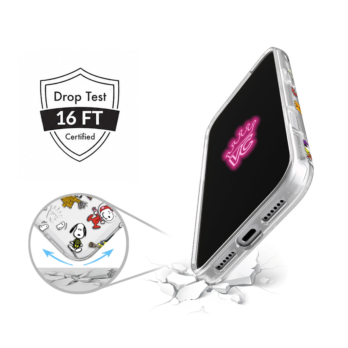 Snoopy Spooky Moods iPhone Case