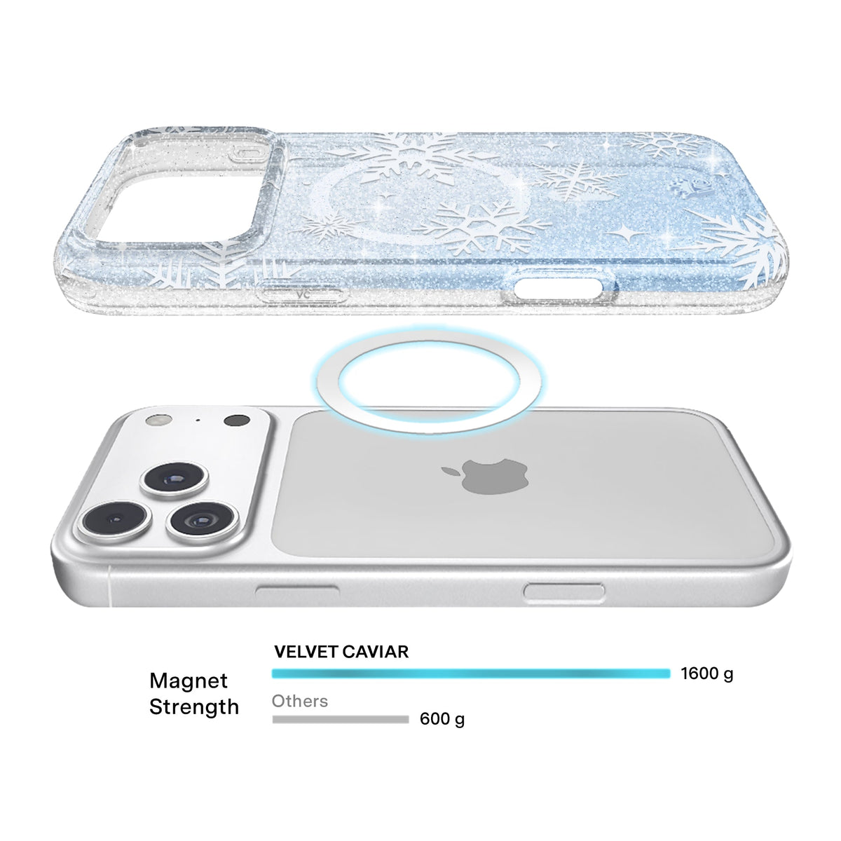 Snow Angel Glitter iPhone Case