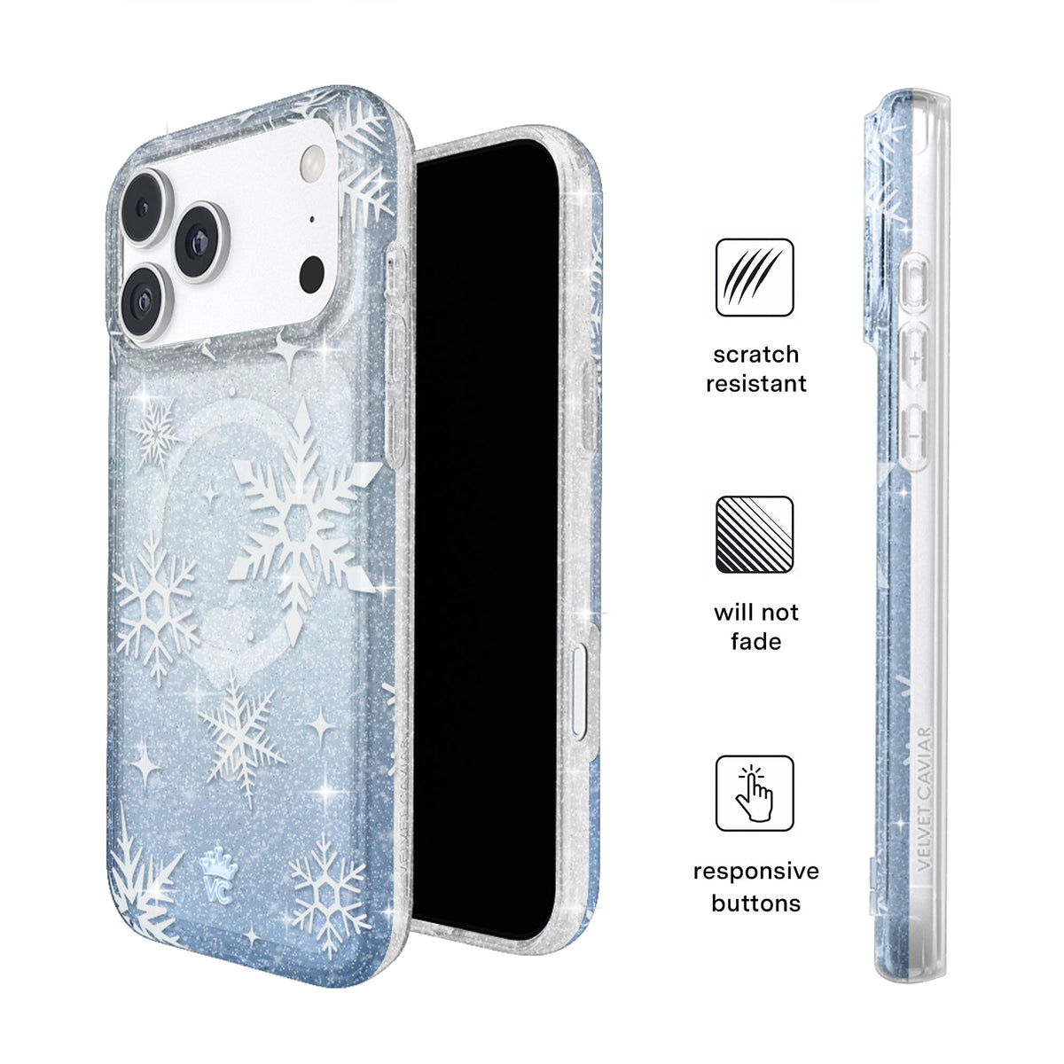 Snow Angel Glitter iPhone Case