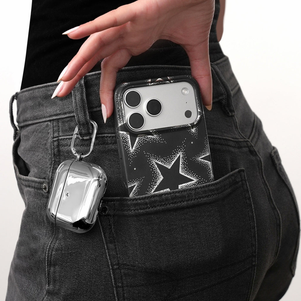 Silver Chrome AirPod Case