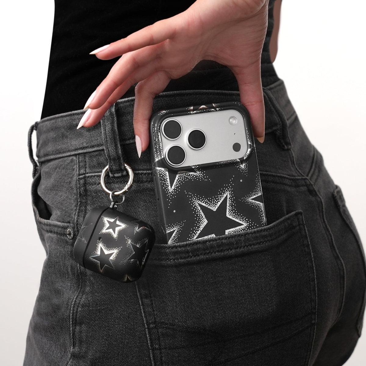 Chrome Stars AirPod Case