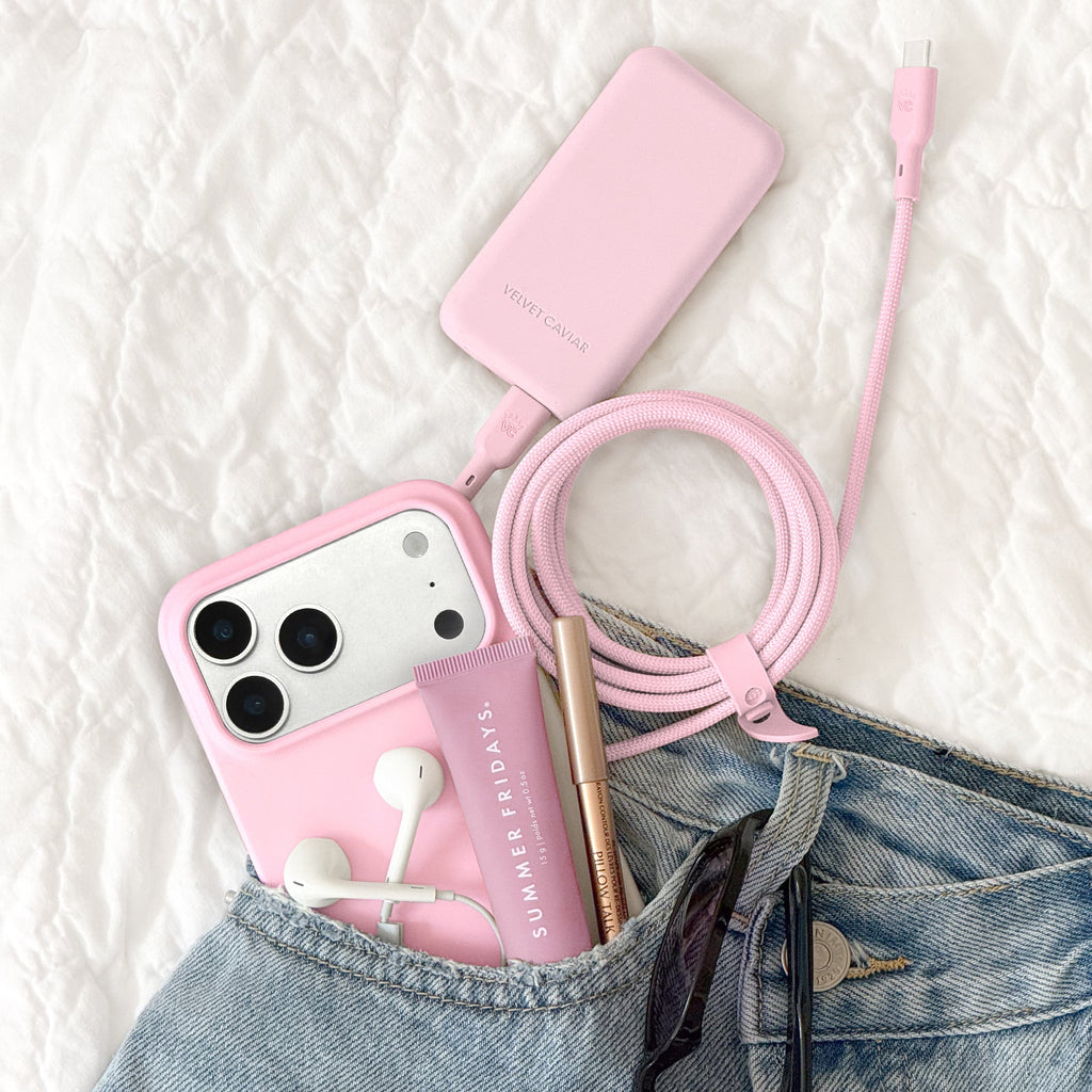 Strawberry Milk Fast Charging Set, Dual Port Wall Adapter + 6ft USB-C Cable