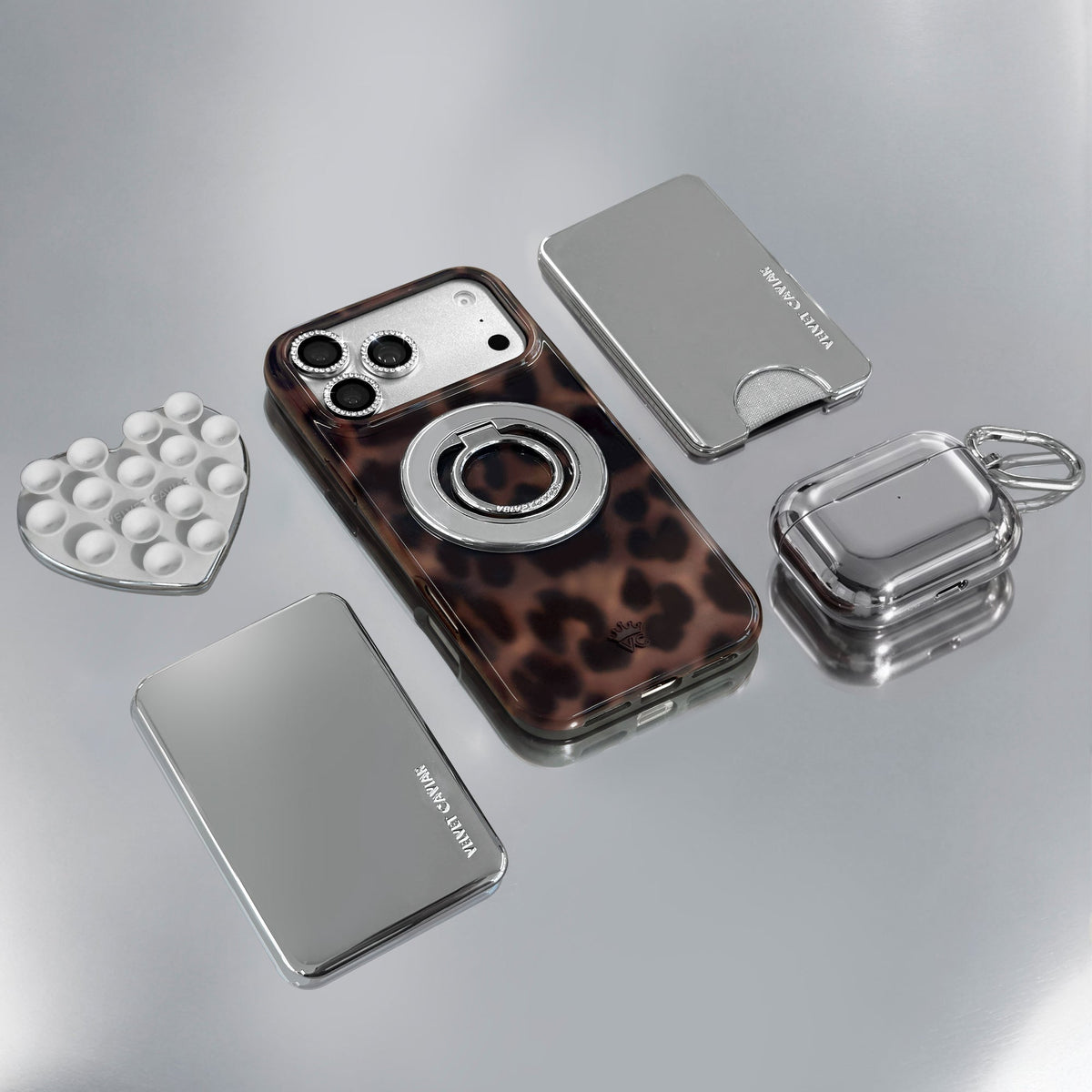 Silver Chrome AirPod Case