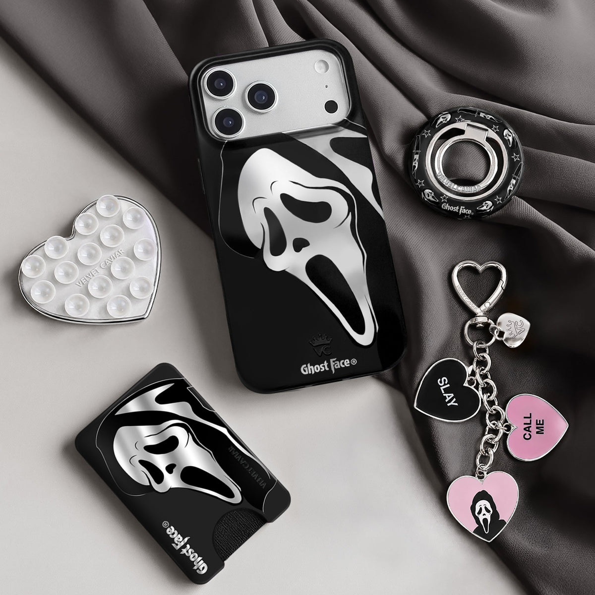 Ghost Face Killer Chrome MagSafe Wallet