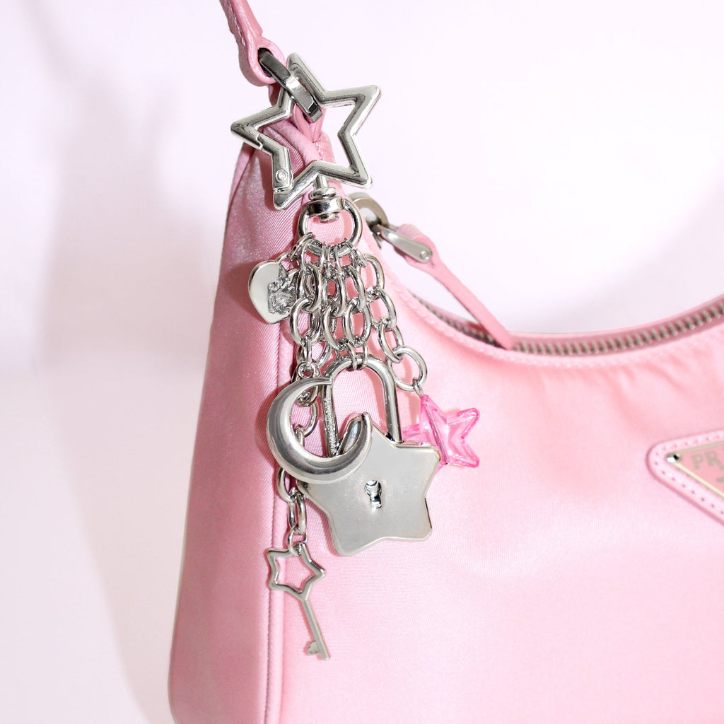 Lucky Star Locket Bag Charm