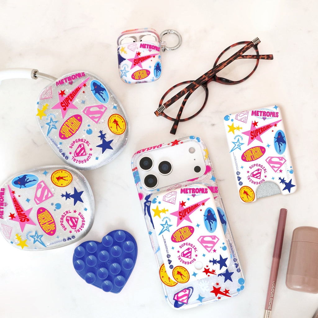 Supergirl Krypto Glitter AirPod Case