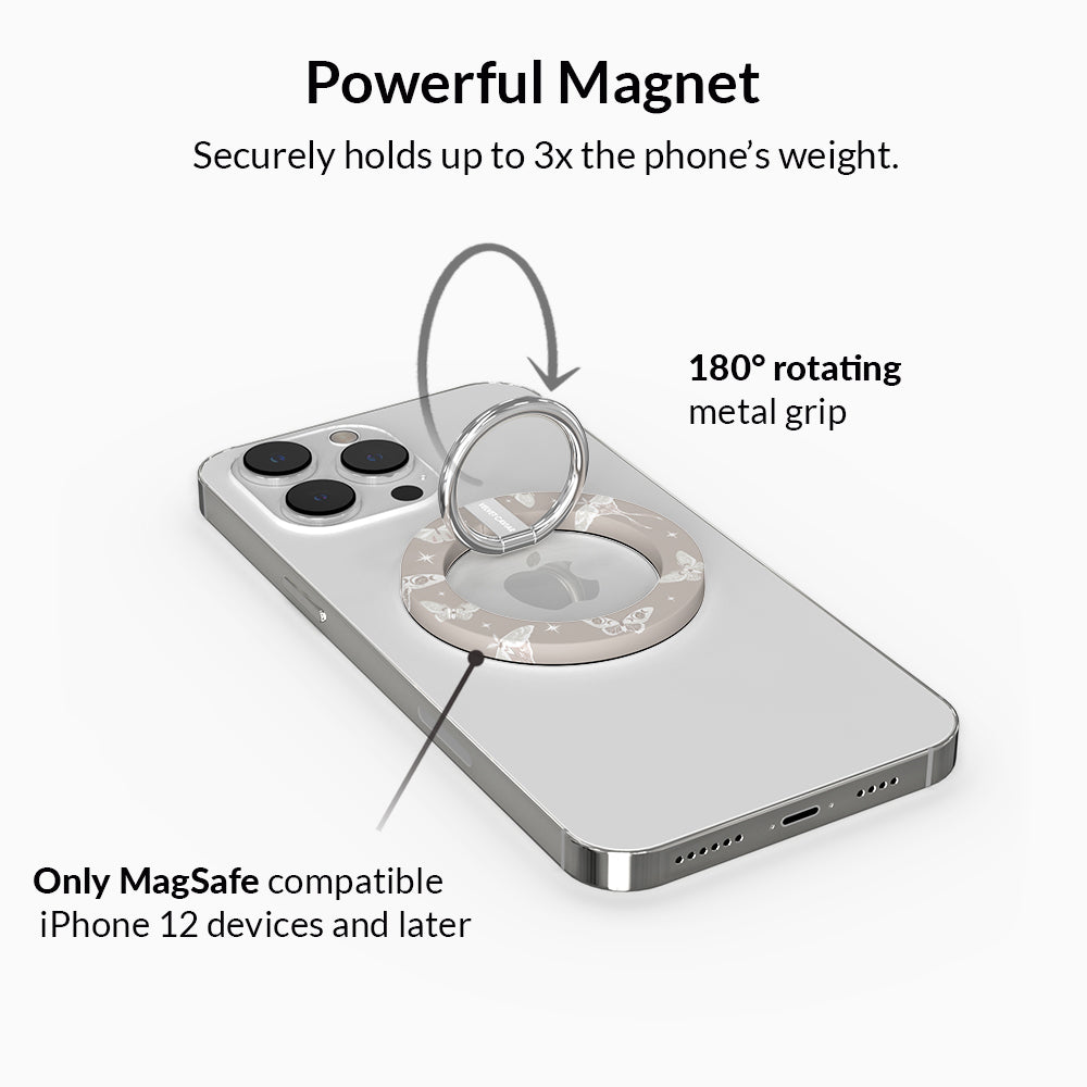 Moonlight Moths MagSafe Grip Ring