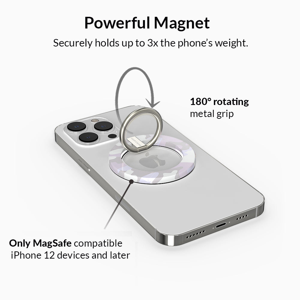 White Camo MagSafe Grip Ring