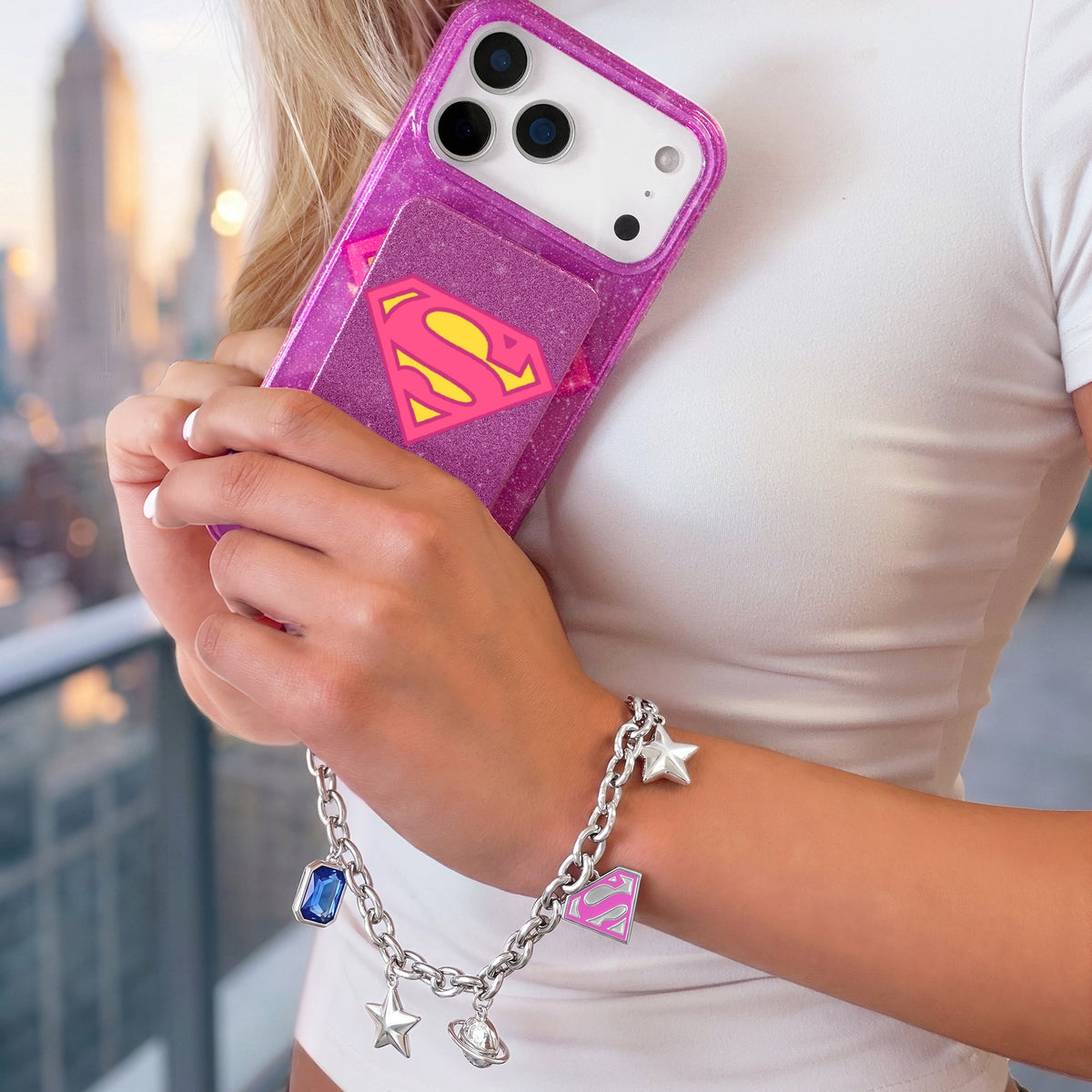 Supergirl Phone Charm