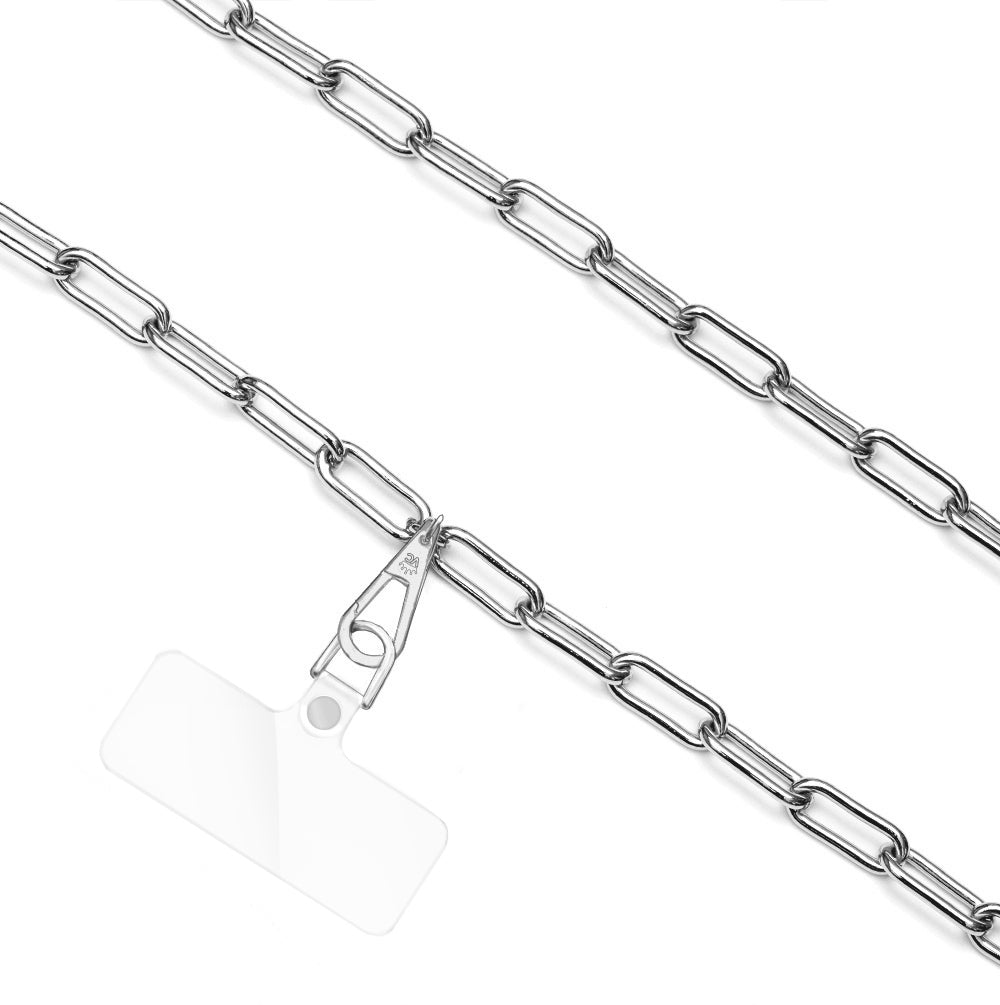 Silver Chain Phone Crossbody Strap
