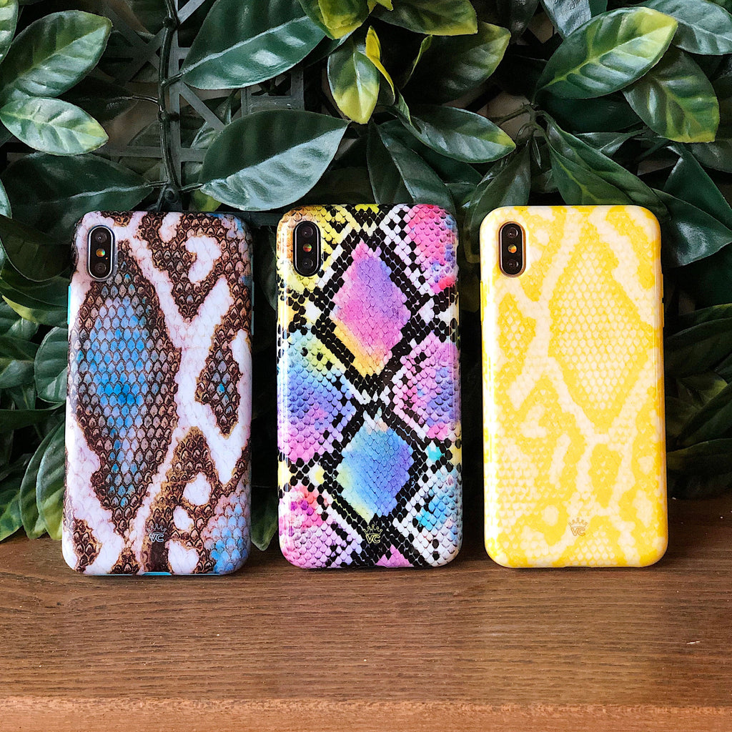 Neon Snakeskin iPhone Case