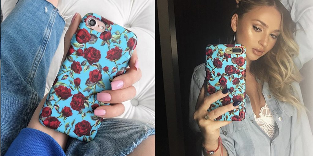 Blue Roses Floral iPhone Case