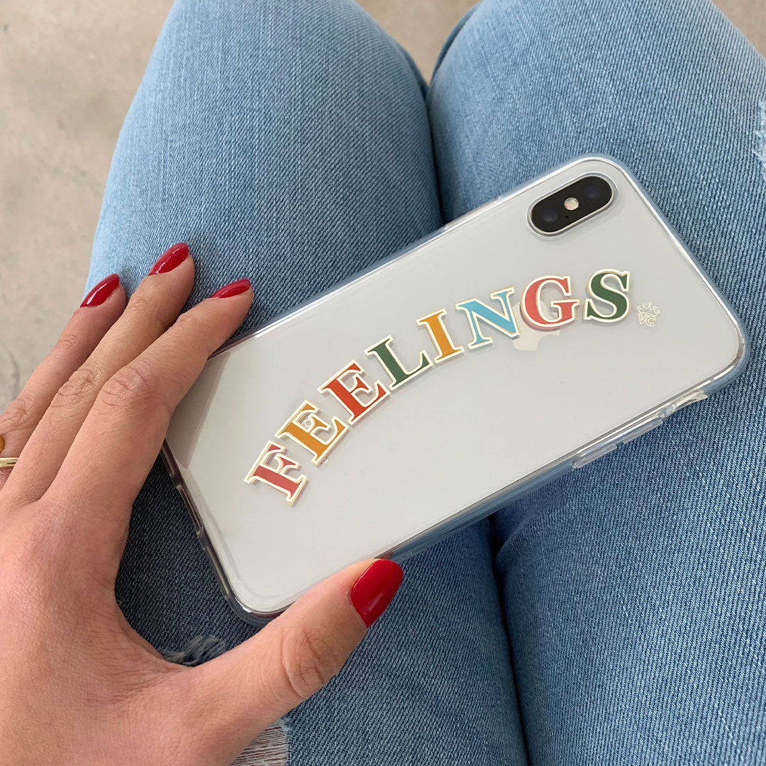 Feelings Clear iPhone Case